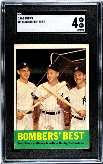 1963 Topps Bombers' Best #173 SGC 4