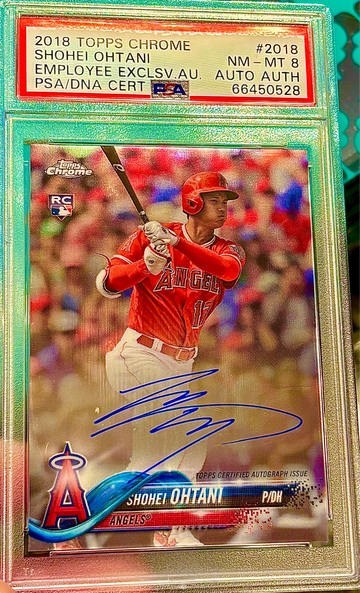 Shohei Ohtani Rookie! On-Card Auto! /25! RARE 2018 Topps Chrome Employee Exclusive!