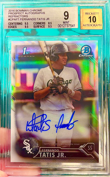 Fernando Tatis! 1st Bowman Refractor Auto! /499! 2016 Bowman Chrome!