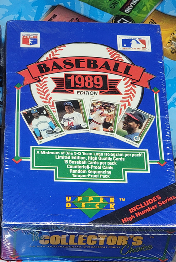 1989 sealed box upper deck baseball