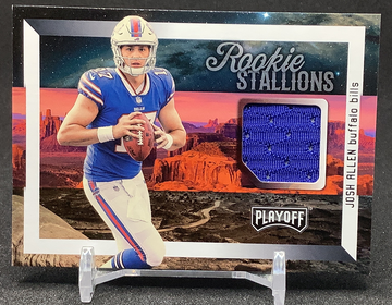 2018 Josh Allen panini playoff patch rookie Buffalo Bills