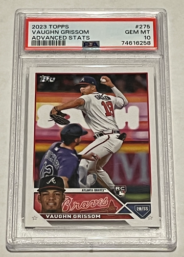 2023 Topps Vaughn Grissom Advanced Stats /300 PSA 10 Rookie RC #275