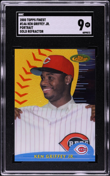 2000 Finest Portrait Gold Refractor Ken Griffey Jr. #146 SGC 9 MINT