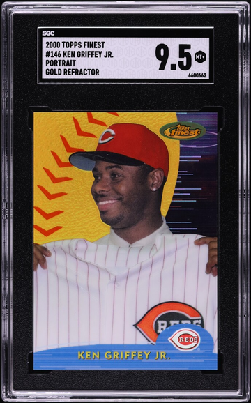2000 Finest Portrait Gold Refractor Ken Griffey Jr. #146 SGC 9.5 MINT+