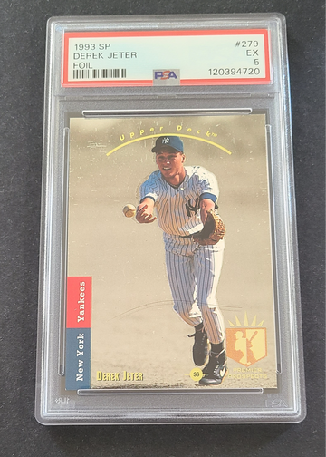 1993 SP FOIL #279 DEREK JETER PSA 5 EX RC