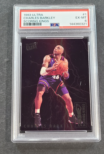 1993 ULTRA SCORING KINGS #1 CHARLES BARKLEY PSA 6 EX-MT
