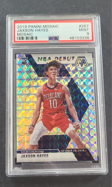 2019 PANINI MOSAIC JAXON HAYES MOSAIC PSA 9 MINT RC