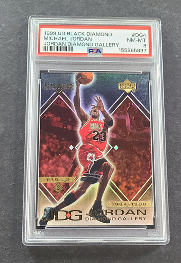 1999 BLACK DIAMOND #DG4 MICHAEL JORDAN DIAMOND GALLERY PSA 8 NM-MT