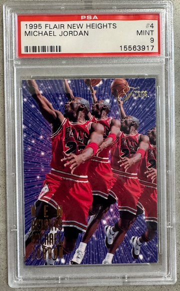 1995 Flair Michael Jordan New Heights PSA 9