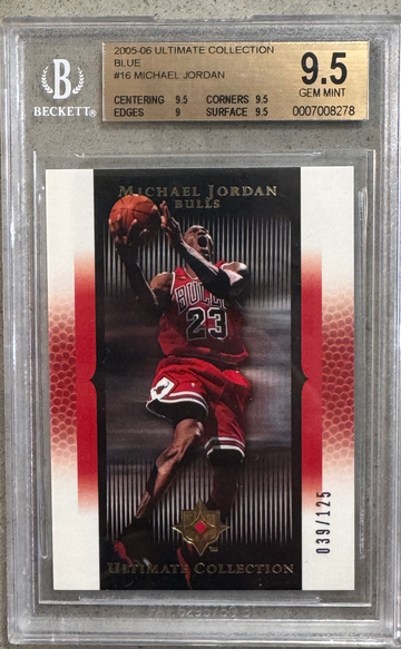 2005-2006 Michael Jordan Ultimate Collection Blue #16  /125 BGS 9.5