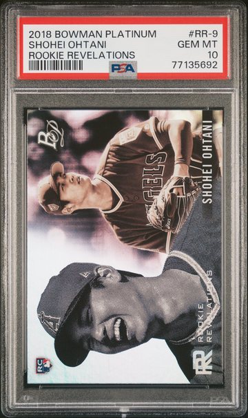 Shohei Ohtani 2018 Bowman Platinum #RR-9 Rookie Revelations RC PSA 10 Angels