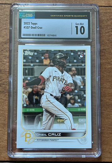Oneil Cruz Topps rookie 537