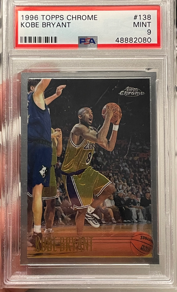 1996 Topps Chrome Kobe Bryant RC Rookie PSA 9 Mint