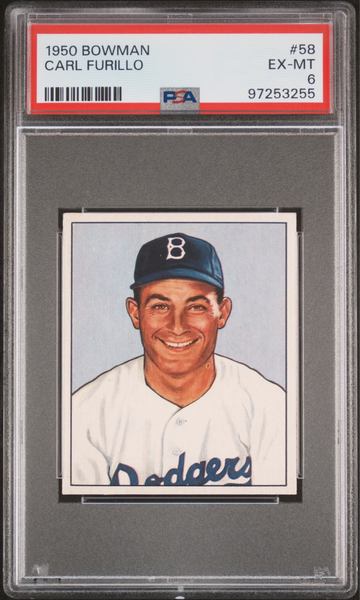 1950 Bowman #58 Carl Furillo
