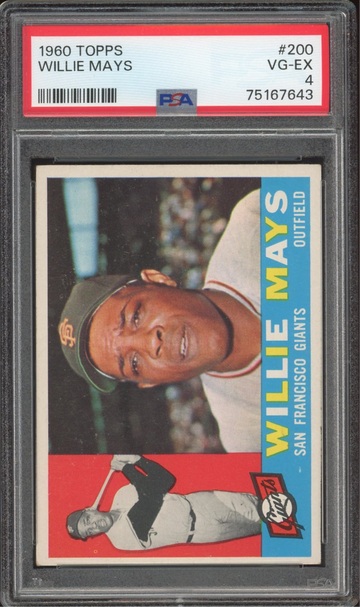 1960 Topps #200 WILLIE MAYS PSA 4 VG-EX