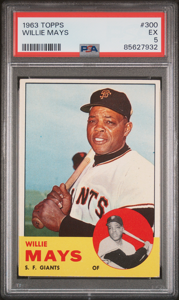 1963 Topps #300 WILLIE MAYS PSA 5 EX