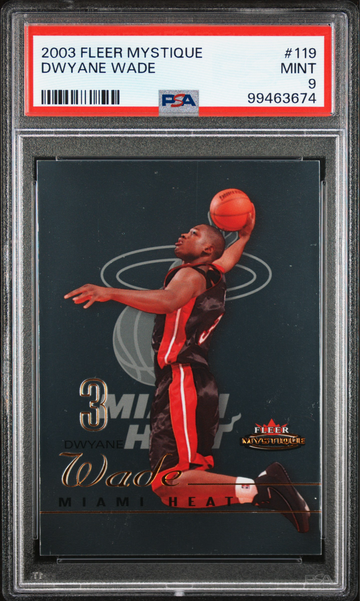 2003 Fleer Mystique #119 DWYANE WADE Rookie RC /999 PSA 9 MINT