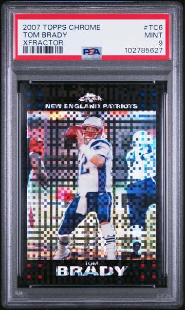 2007 Topps Chrome #TC6 TOM BRADY XFractor PSA 9 Mint