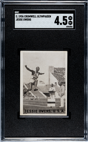  JESSE OWENS 1936 Cromwell Olympiaden Rookie RC SGC 4.5 VG-EX