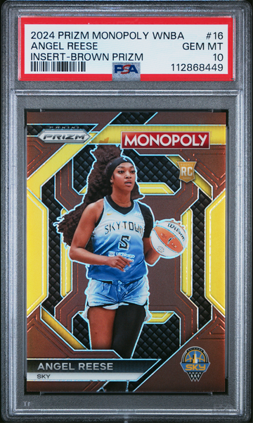  ANGEL REESE 2024 Prizm Monopoly #16 Brown Prizm Rookie RC /249 PSA 10 Gem Mint
