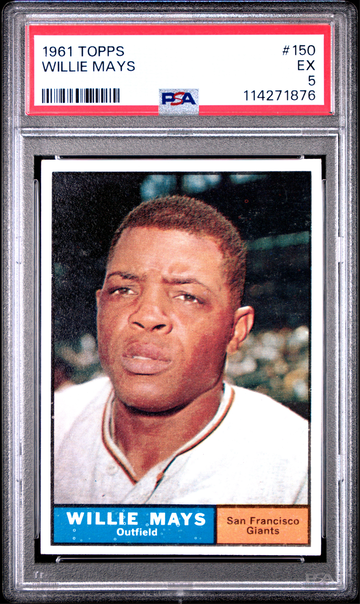 WILLIE MAYS 1961 Topps #150 PSA 5 EX
