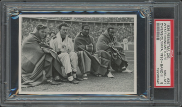 JESSE OWENS 1936 Reemstma Olympia Band II #34 Rookie RC PSA 8 NM-MT