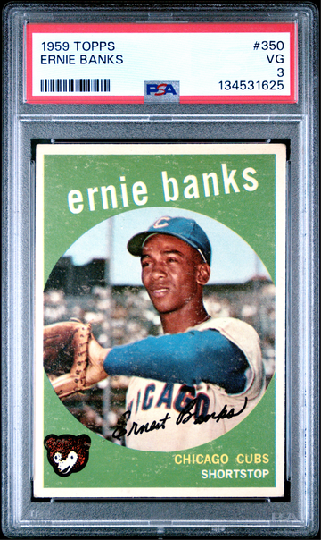 ERNIE BANKS 1959 Topps #350 PSA 3 VG *Centered*
