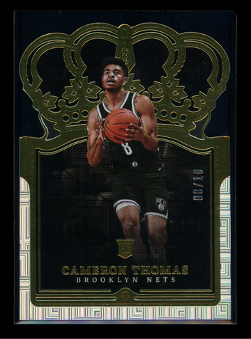  CAMERON CAM THOMAS 2021-22 Panini Crown Royale #25 Rookie RC Asia GOLD /10