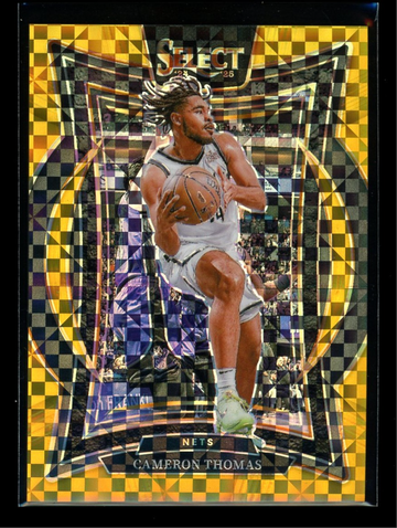 CAMERON CAM THOMAS 2024-25 Panini Select #50 Concourse GOLD Prizm 8/10
