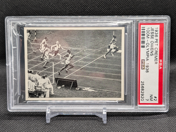 JESSE OWENS 1936 Pet Cremer #2 100M Olympia 1936 Rookie RC PSA 7 NM