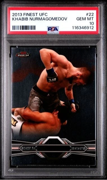 2013 Topps Finest UFC Khabib Nurmagomedov RC Rookie PSA 10