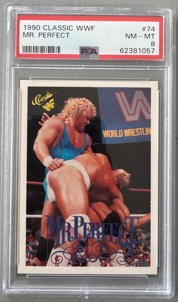 1990 Classic WWF WWE Mr. Perfect Curt Hennig PSA 8