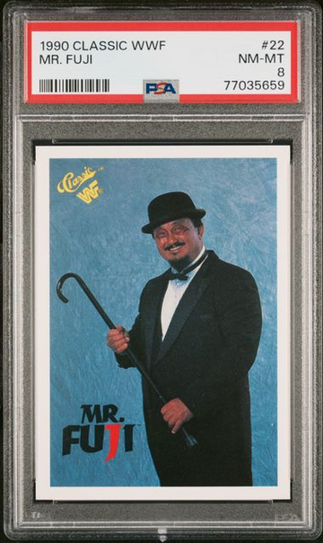 1990 Classic WWF WWE Mr. Fuji PSA 8