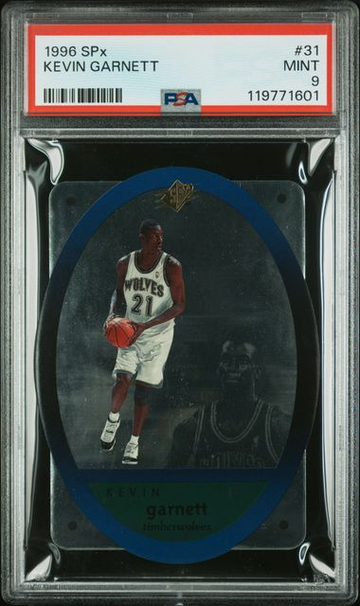 1996 Upper Deck SPx Kevin Garnett RC Rookie PSA 9