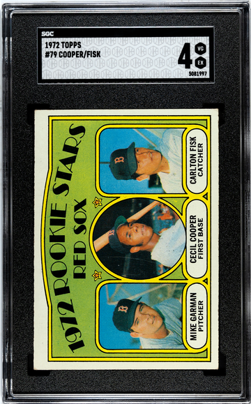 1972 Topps #79 Carlton Fisk SGC 4 RC Rookie