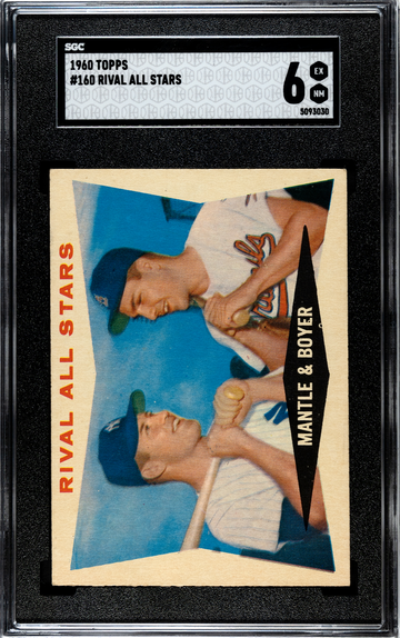 1960 Topps #140 Rival All Stars Mickey Mantle