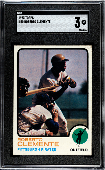 1973 Topps #50 Roberto Clemente SGC 3 Last Card HOF