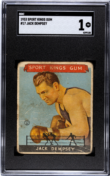 1933 Sports King Gum #17 Jack Dempsey SGC 1