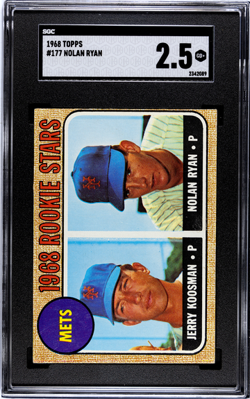 1968 Topps #177 Nolan Ryan Jerry Koosman SGC 2.5 HOF