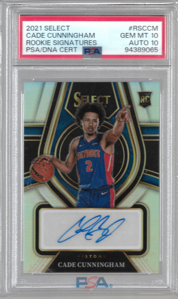 2021 Select Prizm Cade Cunningham Rookie Signatures /249 #RSCCM 10/10