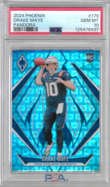 2024 Phoenix Drake Maye Pandora RC #179 PSA 10 Gem Mint
