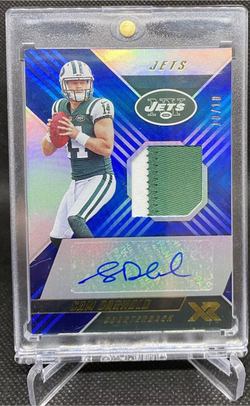 2018 PANINI XR SAM DARNOLD RC RPA ROOKIE PATCH AUTO SP #’d 10 / 10 Last One Made