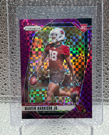 2024 Panini Prizm Marvin Harrison Jr. Purple Power Prizm RC #’d 10 / 49 