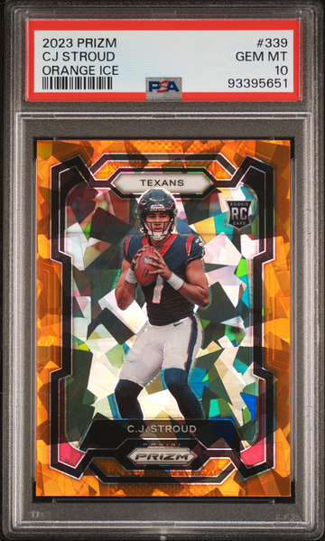 2023 Prizm CJ Stroud Orange Ice RC PSA 10