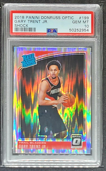 2018 OPTIC SHOCK GARY TRENT JR SP RC #199 PSA 10 GEM MINT BLAZERS RAPTORS ROOKIE