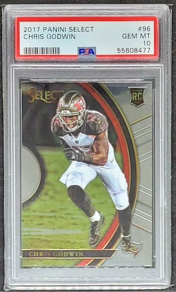 2017 SELECT CHRIS GODWIN RC #96 PSA 10 GEM MINT ROOKIE CARD BUCCANEERS BUCS HOT!