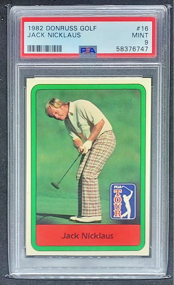1982 DONRUSS JACK NICKLAUS SP #16 PSA 9 MINT HALL OF FAME TOUGH CARD CENTERED!