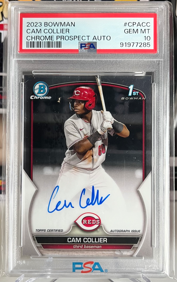 2023 Bowman Chrome Cam Collier Prospect Auto #CPACC PSA 10