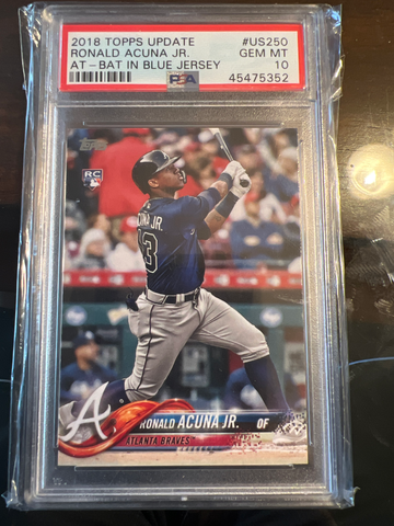2018 Topps Update Ronald Acuna Jr PSA 10