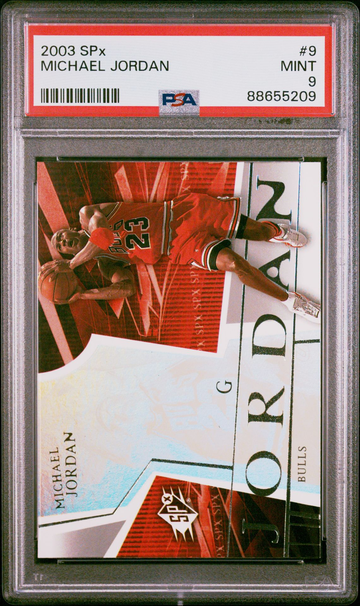 2003 Michael Jordan SPX 9 PSA 8